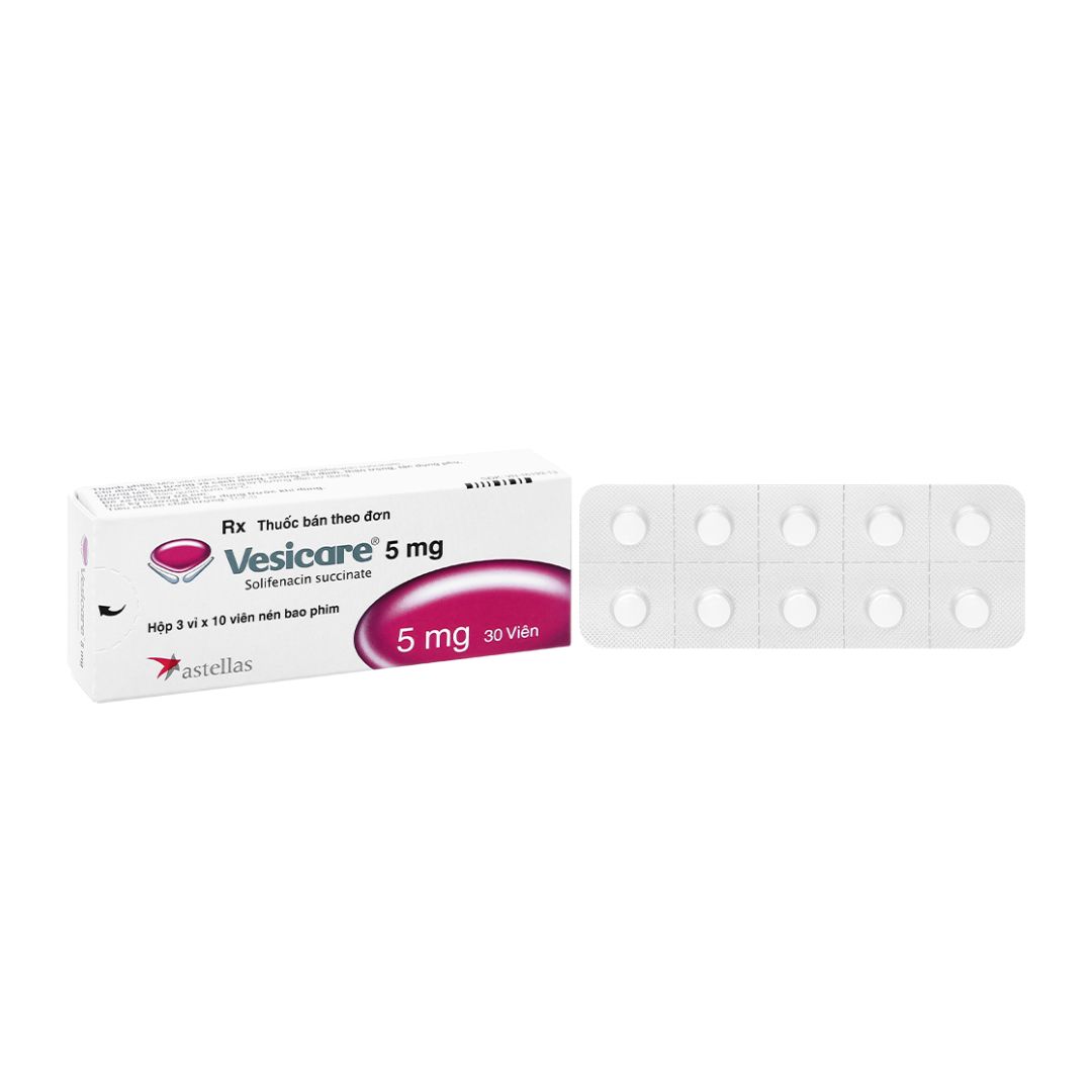 Thuốc Vesicare 5mg trị tiểu són Pharmart vn