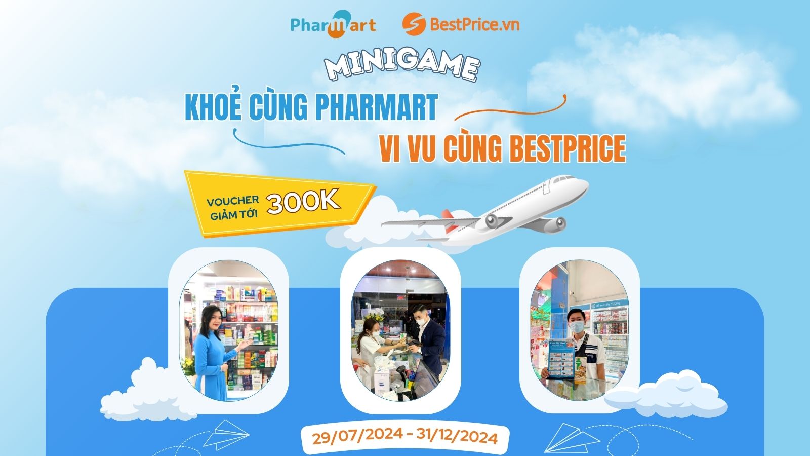 MINIGAME: Khỏe cùng Pharmart - Vi vu cùng Bestprice