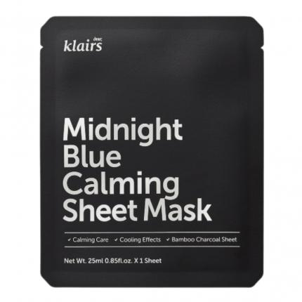 a Klairs Midnight Blue Calming Sheet Mask 25ml