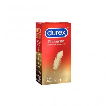 1 hộp Bao cao su Durex Fetherlite Thin For Greater Sensitivity (12 chiếc)