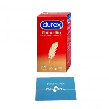 Bao cao su Durex Fetherlite Thin For Greater Sensitivity (12 chiếc) tại Pharmart