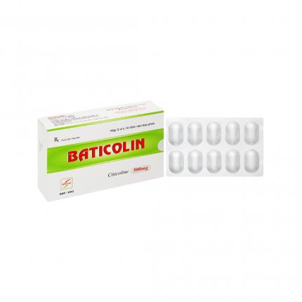 Baticolin 500mg - Điều trị bệnh mạch máu não, chấn thương sọ não