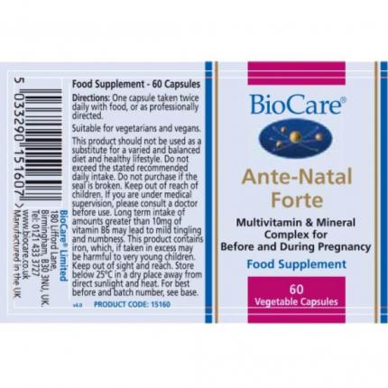 Công dụng của Biocare AnteNatal Forte
