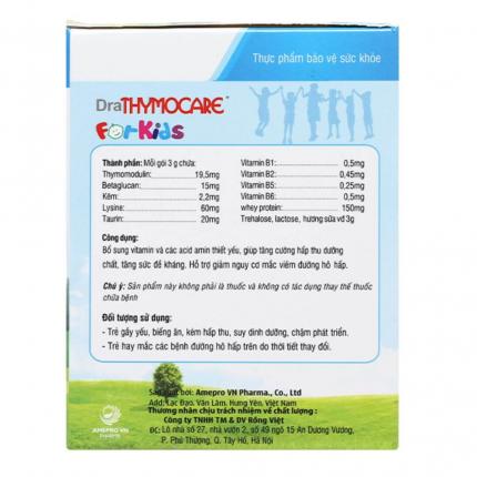 Dra Thymocare For Kids hộp 30 gói 4