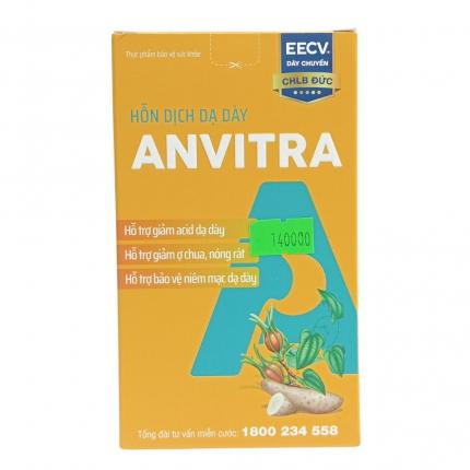 Thành phần chính trong thuốc trào ngược dạ dày Anvitra là gì?
