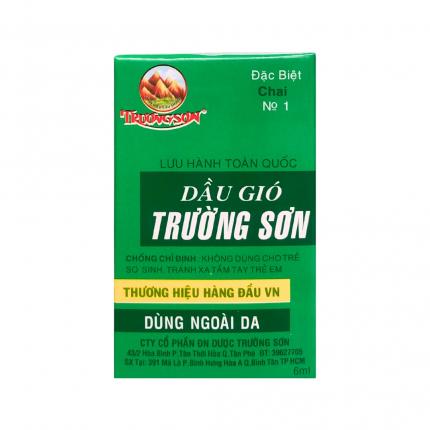 Dầu gió Trường Sơn - Giảm đau nhức, trúng gió, trị cảm chai 6ml