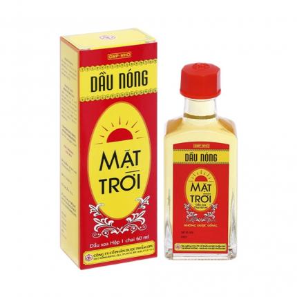 Dầu nóng mặt trời - Hỗ trợ đau lưng, xoa bóp