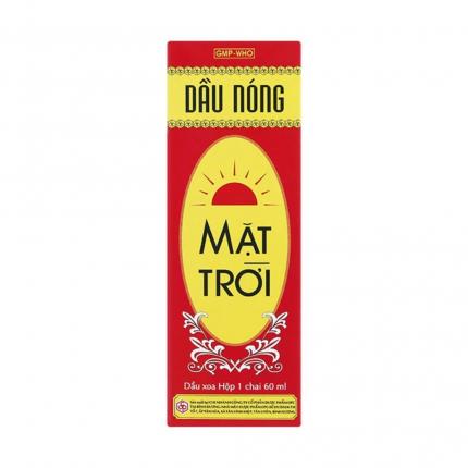 Dầu nóng mặt trời - Hỗ trợ đau lưng, xoa bóp