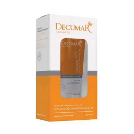 Decumar Anti-acne Oil Control 100g - Gel rửa mặt giảm nhờn cho da