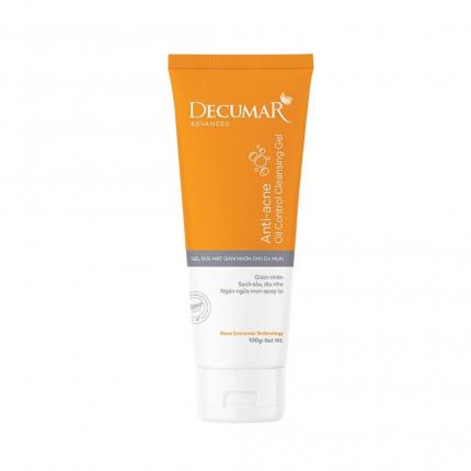 Decumar Anti-acne Oil Control 100g - Gel rửa mặt giảm nhờn cho da