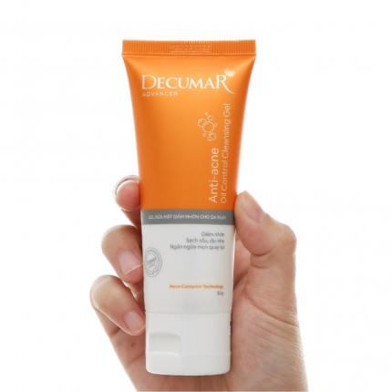 Decumar Anti-acne Oil Control - Gel rửa mặt giảm nhờn cho da