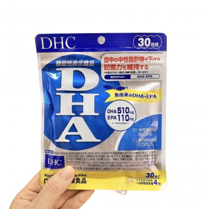 DHC DHA 30 ngày - Bổ sung DHA, EPA, hỗ trợ giảm mỡ máu