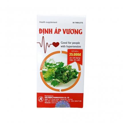 Định Áp Vương - Hỗ trợ ổn định huyết áp lọ 90 viên