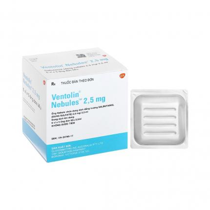 Có những tác dụng phụ nào khi sử dụng Ventolin nebules 2,5mg?
