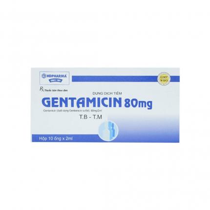 Dung dịch tiêm Gentamicin 80mg/2ml