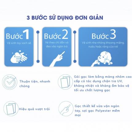 Hướng dẫn sử dụng gạc răng miệng Sachi