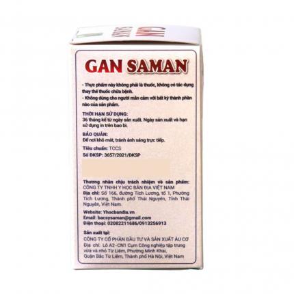 Công dụng Giải độc Gan Saman