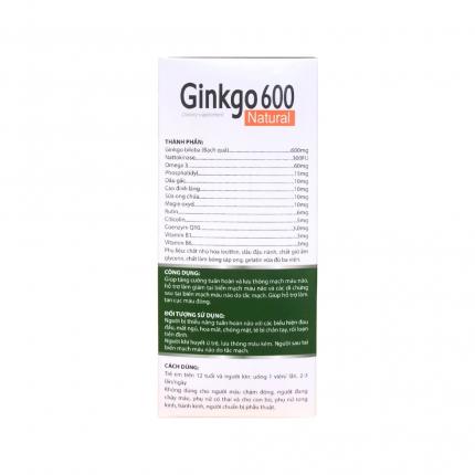 Ginkgo 600 Natural with coenzyme Q10