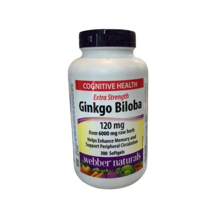 Ginkgo Biloba Webber Naturals 120mg