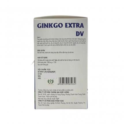 Công dụng của Ginkgo Extra DV