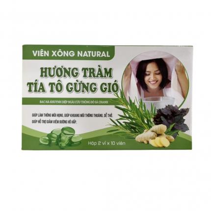 Viên xông giải cảm Hương Tràm Tía Tô Gừng gió