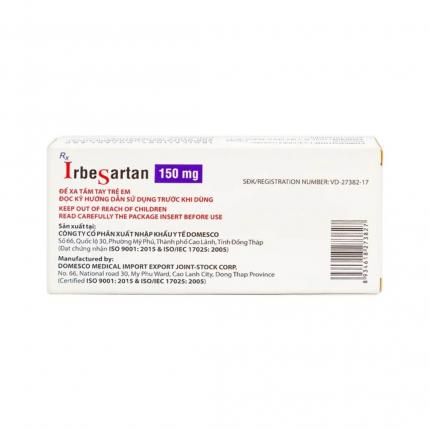 IrbeSartan 150mg (Domesco) - Điều trị tăng huyết áp