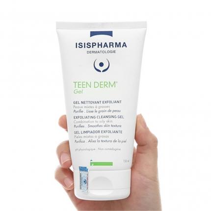 Isis Pharma Teen Derm - Gel rửa mặt giảm nhờn, ngừa mụn