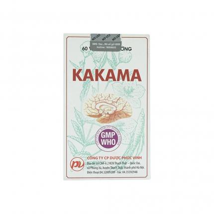 Thuốc bổ não KAKAMA có công dụng và tác dụng gì?
