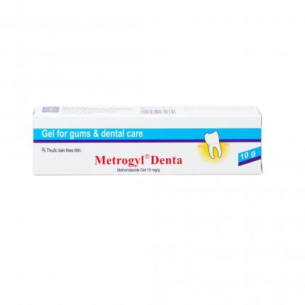 Mặt trước kem bôi Metrogyl denta 10g