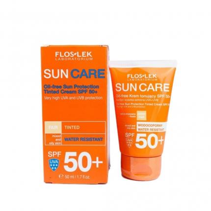 Floslek Oil Free Sun Protection Tinted Cream SPF50+