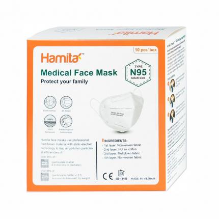 Khẩu Trang Hamita N95 Medical Face Mask (10 Cái)