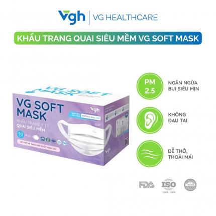 Khẩu trang quai siêu mềm VG Soft Mask