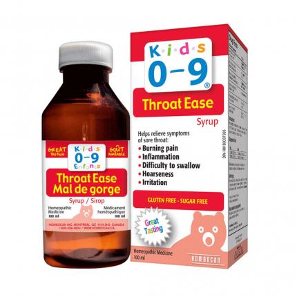 Kids 0 - 9 Throat Ease siro giảm đau họng