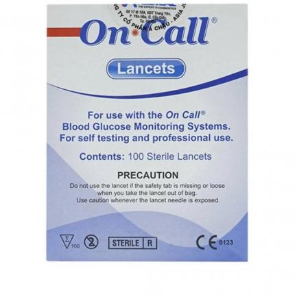 Kim lấy máu On Call Lancets cho máy đo đường huyết On Call Plus