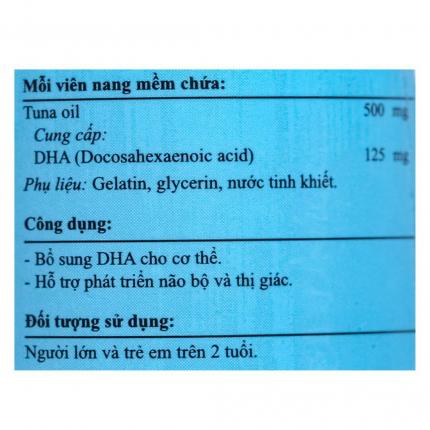 Mega We Care DHA 125 hộp 30 viên giúp phát triển não bộ và thị giác 6