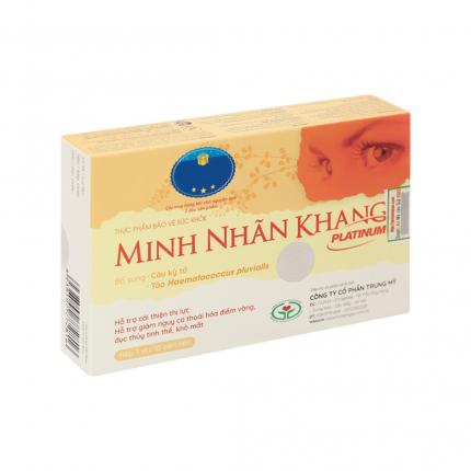 Minh Nhãn Khang Platinum - Giúp sáng mắt, giảm nguy cơ thoái hóa điểm vàng