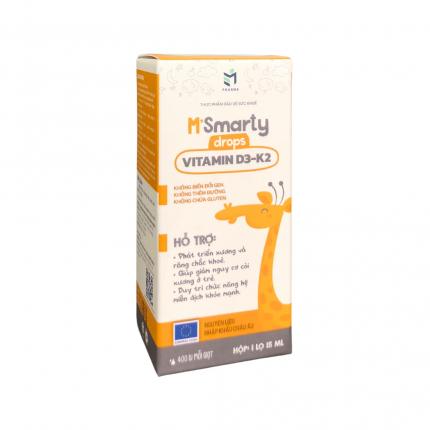 M'smarty drops vitamin D3-K2 - Hỗ trợ hấp thu canxi lọ 15ml