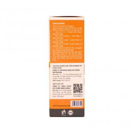 M'smarty drops vitamin D3-K2 - Hỗ trợ tăng chiều cao lọ 10ml