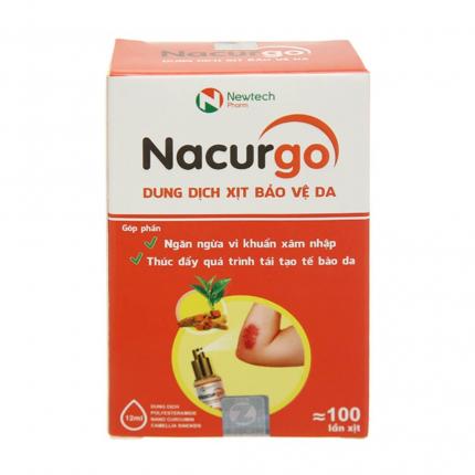 Xịt tạo màng bảo vệ vết thương Nacurgo 12ml