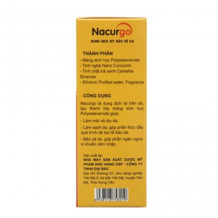 Xịt tạo màng bảo vệ vết thương Nacurgo 12ml