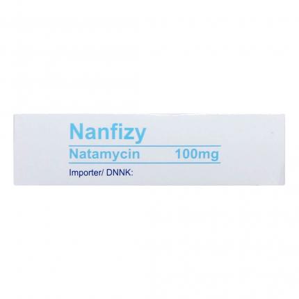 Nanfizy Natamycin 100mg hộp 1 vỉ x 3 viên đặt Moldova