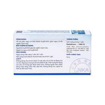 NattoEnzym 1000 DHG - Giảm nguy cơ hình thành huyết khối hộp 20 viên