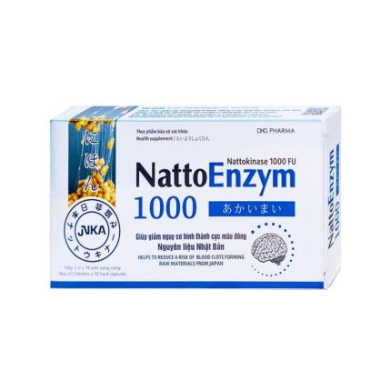 NattoEnzym 1000 DHG - Giảm nguy cơ hình thành huyết khối hộp 20 viên