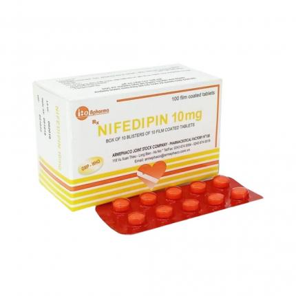 Nifedipin 10mg Armephaco - Điều trị tăng huyết áp