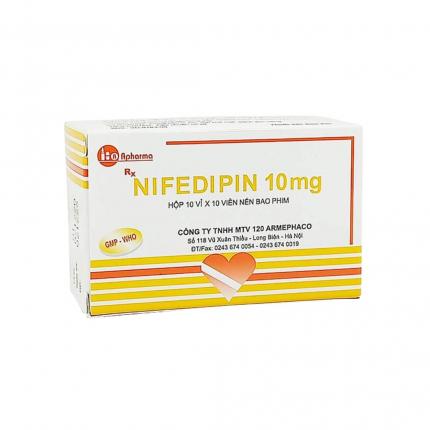 Nifedipin 10mg Armephaco - Điều trị tăng huyết áp