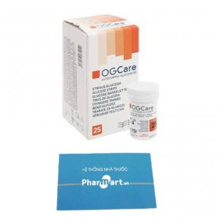 Hộp 50 que thử đường huyết OGCare tại nhà thuốc Pharmart