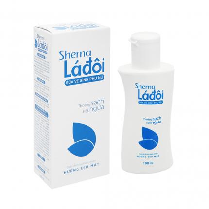 Dung dịch vệ sinh Shema lá đôi xanh 100ml