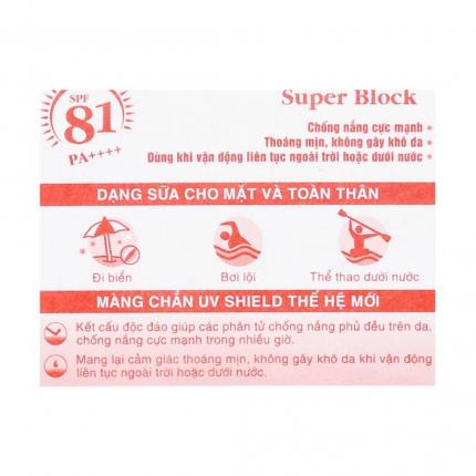 Công dụng của Sunplay Super Block SPF 81/PA++++ 30g