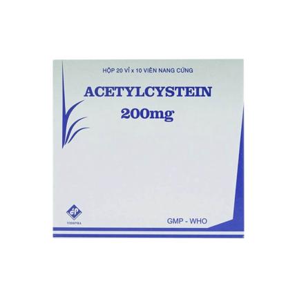 Acetylcystein 200mg Vidipha (200 viên)