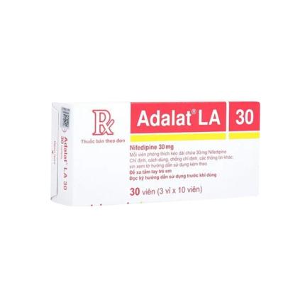 Adalat LA 30mg - Điều trị tăng huyết áp - Pharmart.vn